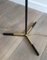 Black & Brass Lacquered Metal Parquet Floor Lamp 4