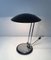 Drehbare Schreibtischlampe aus Chrom & schwarz lackiertem Metall 8