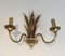 Palm Tree Sconces in Bronze & Brass in the Style of Maison Charles, Set of 2 1