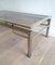 Brushed Steel & Brass Coffee Table by Guy Lefèvre for Maison Jansen, Image 7