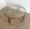 Round Brass Coffee Table in Neoclassical Style from Maison Baguès, Image 2
