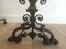 Wrought Iron Chenets, Set of 2 9