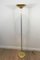 Parquet Floor Lamp in Golden Brass & Acrylic Glass 1