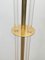 Lámpara de pie de parquet de latón dorado y vidrio acrílico, Imagen 6