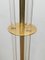 Parquet Floor Lamp in Golden Brass & Acrylic Glass 7