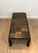 Steel and Wrought Iron Coffee Table with Lava Stone Tray, Image 5