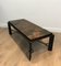 Steel and Wrought Iron Coffee Table with Lava Stone Tray, Image 4