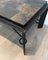 Steel and Wrought Iron Coffee Table with Lava Stone Tray 8