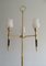 Brass and Wood Parquet Floor Lamp, 1970s, Image 8
