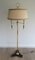 Brass and Wood Parquet Floor Lamp, 1970s 4