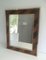 Wood and Brass Marquetry Mirror 2