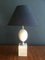 Lámpara de mesa de travertino de Philippe Barbier, años 70, Imagen 5