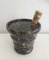 Black Marble Ice Bucket and Brass Champagne Bottle Stopper, Set of 2 2