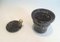 Black Marble Ice Bucket and Brass Champagne Bottle Stopper, Set of 2 7