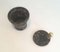 Black Marble Ice Bucket and Brass Champagne Bottle Stopper, Set of 2 4