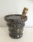 Black Marble Ice Bucket and Brass Champagne Bottle Stopper, Set of 2 8
