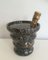 Black Marble Ice Bucket and Brass Champagne Bottle Stopper, Set of 2 1
