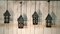 Vintage Iron Lanterns, Set of 4, Image 4