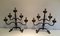 Candelabri in ferro battuto, set di 4, Immagine 3