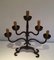 Wrought Iron Candelabras, Set of 4 7