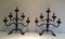 Wrought Iron Candelabras, Set of 4 4