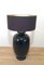 Large Lamp in Black Glazed Ceramic from Saronno, Italy, 1960s, Image 2