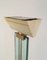 Lámpara de pie de vidrio, latón y metal lacado, Imagen 8