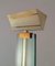 Floor Lamp in Glass, Brass and Lacquered Metal 7