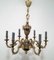 Art Deco Bronze Chandelier by Lucien Gau, 1920s 1