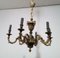 Art Deco Bronze Chandelier by Lucien Gau, 1920s 2