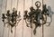 Lampade da parete decorative in metallo verniciato, anni '40, set di 2, Immagine 3