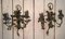 Decorative Wall Lamps in Painted Sheet Metal, 1940s, Set of 2, Image 1