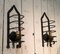 Wrought Iron Cage Wall Lights, 1950s, Set of 2 1