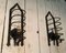 Lámparas de pared en forma de jaula de hierro forjado, años 50. Juego de 2, Imagen 4