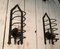 Lampade da parete in ferro battuto, anni '50, set di 2, Immagine 9