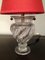 Lámpara pequeña de vidrio, años 40, Imagen 4