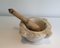 Marble Mortar and Pestle, 18th-Century, Set of 2 2