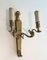 Wall Lights with Caryatids and Swans in Bronze, 1920s, Set of 2 3