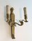 Wall Lights with Caryatids and Swans in Bronze, 1920s, Set of 2, Image 3