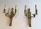 Wall Lights with Caryatids and Swans in Bronze, 1920s, Set of 2, Image 1