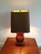 Chinese Red and Gold Lacquered Ceramic Lamp, 1960s 3