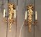 Vintage Wall Lights in Gilded Wood, 1940s, Set of 2 2
