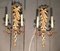 Vintage Wall Lights in Gilded Wood, 1940s, Set of 2 5