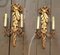 Vintage Wall Lights in Gilded Wood, 1940s, Set of 2 1
