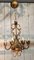 Small Chandelier in Gold Metal with 6 Arms, 1960s, Image 5