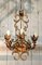 Small Chandelier in Gold Metal with 6 Arms, 1960s, Image 4