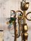 Golden Chandeliers with Colored Crystals, 1960s, Set of 2, Image 7