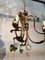 Golden Chandeliers with Colored Crystals, 1960s, Set of 2, Image 5