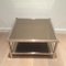 Large Chrome & Bronze Sofa End Tables, 1970s, Set of 2 4