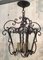 French Wrought Iron and Cut Lantern, 1940s, Image 1